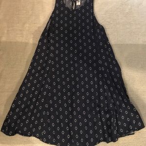 Navy Blue Diamond Pattern Old Navy Dress Size S